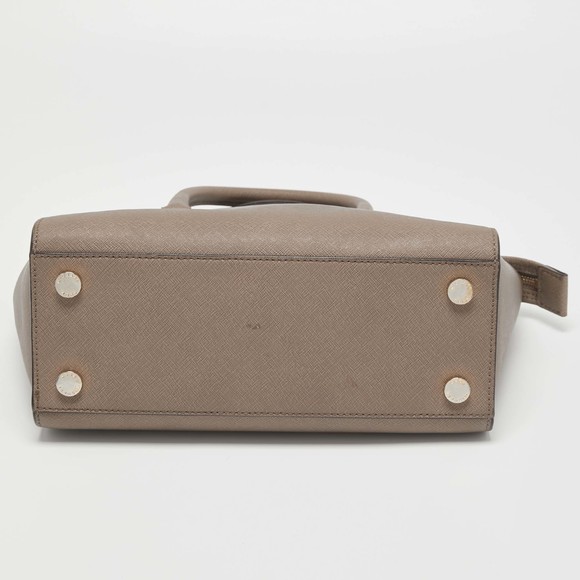 MICHAEL MICHAEL KORS Dark Beige Saffiano Leather Medium Selma Tote - Picture 6 of 8